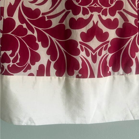 Ann Taylor Loft Floral Pink and White Silk Blend A line Skirt size 2P NWT - Picture 3 of 12